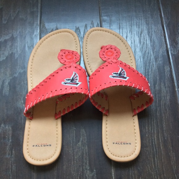 Jack Rogers style Atlanta Falcons sandals - Picture 1 of 3